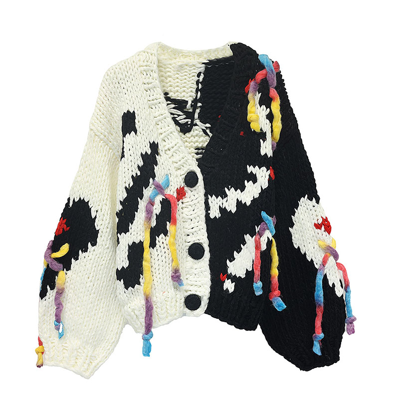 كارديجان نسائي كروشيه يدوي